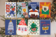Christmas Retro Posters Collection, a Seasonal Illustration by Luamor (Thumbnail 2 of 7)