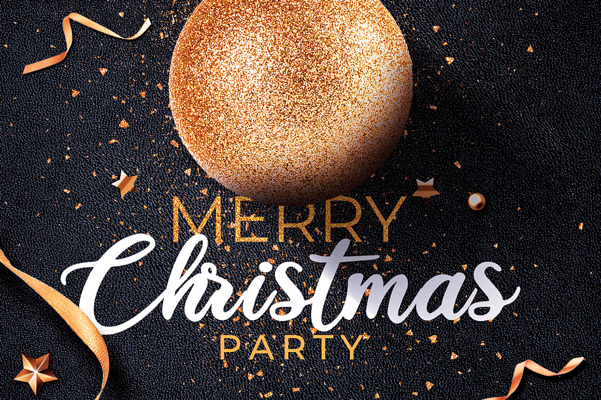 Christmas Invitation Flyer Template, a Flyer Template by Hotpin (Photo 3 of 3)