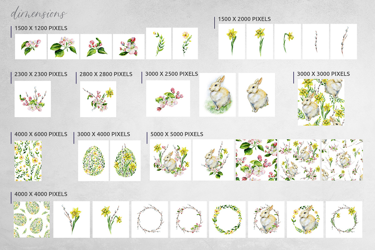 Easter illustrations & patterns, a Decorative Illustration by Anna Myslivets Art (Photo 9 of 9)