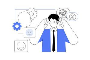 Emotional intelligence isolated, a Person Illustration by Visual Generation
