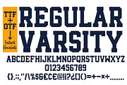 Regular Varsity, a Slab Serif Font by Mini_World (Thumbnail 2 of 8)