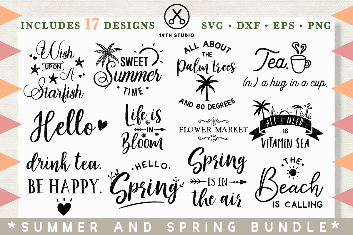 Spring Summer SVG Bundle | MB26, an Illustration by Craft House SVG (Photo 1 of 3)