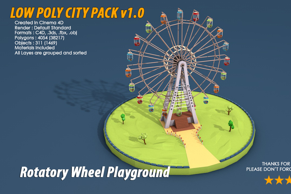 Low Poly City Pack 1, an Architecture 3D Model by multimedia4ds (Photo 4 of 40)