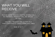 Halloween Invitation Template, an Invitation Template by Thursdaypaper (Thumbnail 4 of 4)
