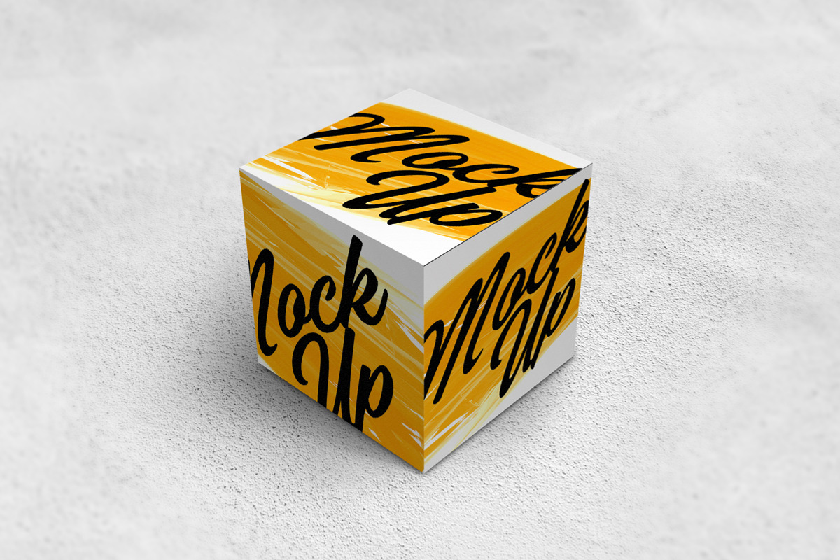 Square Box Package, a Cups & Container Mockup by shaman (Photo 4 of 7)