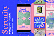 Serenity Wellness Instagram Template, a Social Media Template by Nenjo Studio (Thumbnail 1 of 5)