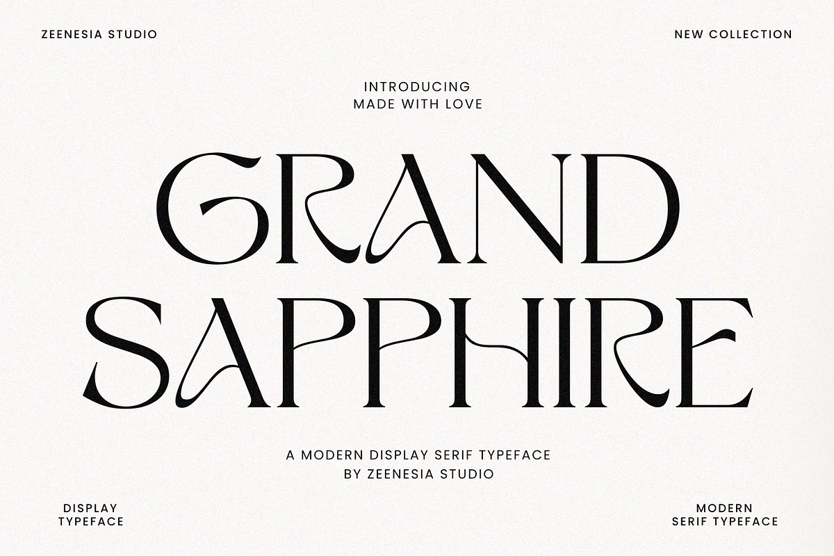 Grand Sapphire, a Serif Font by zeenesia (Photo 1 of 19)