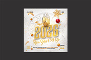 New Year Party Flyer, a Flyer Template by DSGraphicDesign (Thumbnail 1 of 2)
