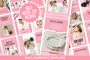 Pink Newsletter Templates, an Email Template by SunshineStudioBoutique