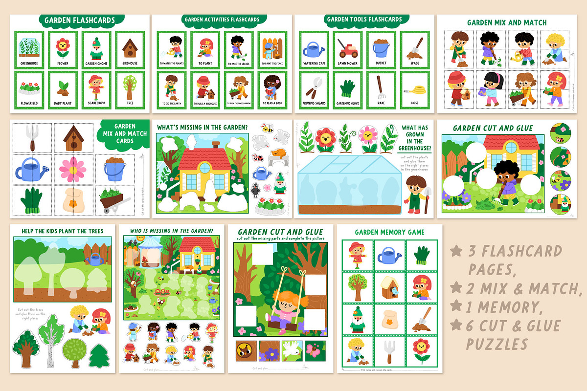 Garden games and activities for kids, an Education Illustration by Lexi Claus (Photo 6 of 15)