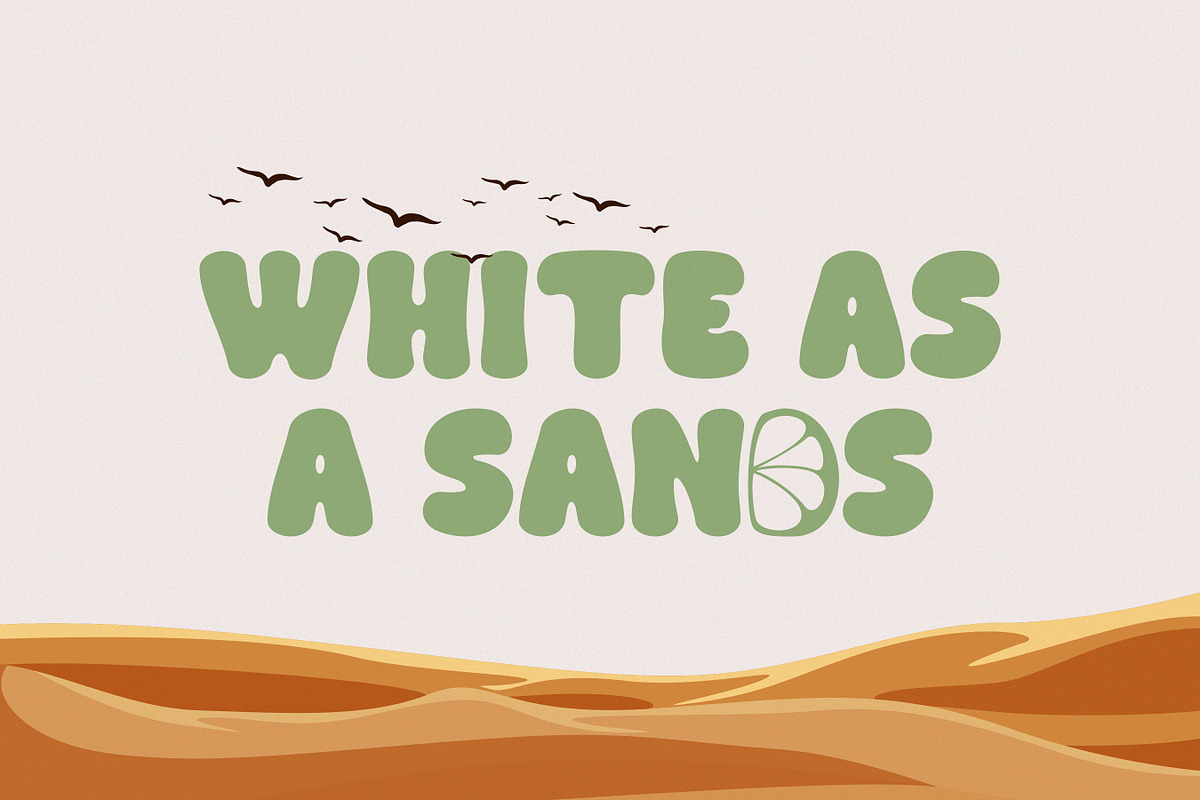 Tropical Vibes - Display Retro Font, a Sans Serif Font by Flawless And Co (Photo 7 of 9)