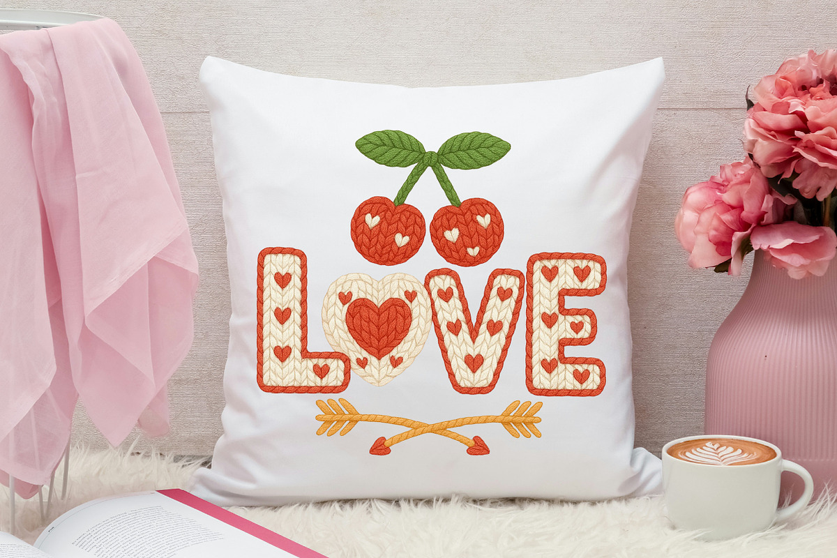 Love Embroidery PNG, Valentine's Day, an Illustration by Canvas Craft (Photo 7 of 7)