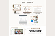 Systeme.io Brown Lead Funnel, a Landing Page Template by Hayley's Digital Hub (Thumbnail 3 of 10)