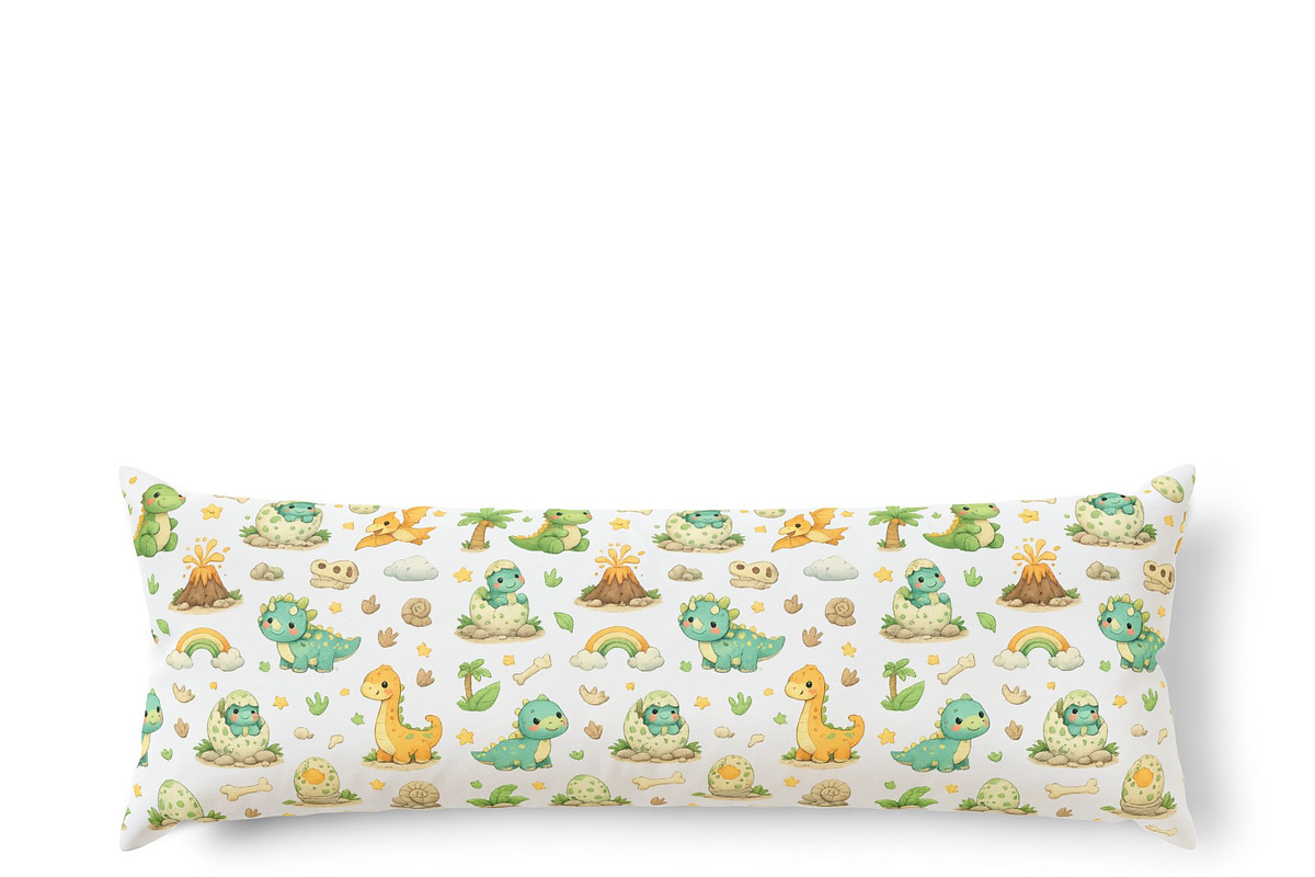 Cute Dinosaur Seamless Pattern, a Pattern Graphic by elfy creative (Photo 5 of 8)