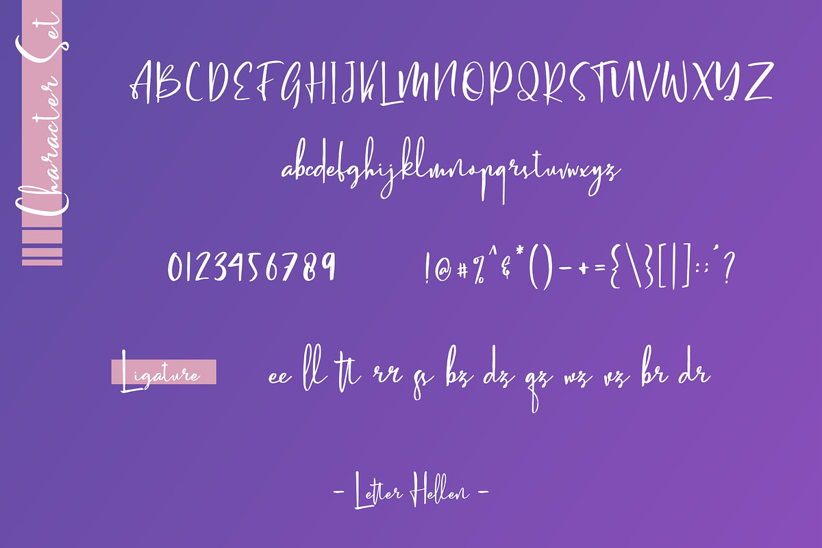 Letter Hellen Signature Dry Brush preview 7