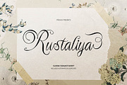Rustaliya | Classic Elegant Script, a Script Font by gracetype_studio (Thumbnail 1 of 11)