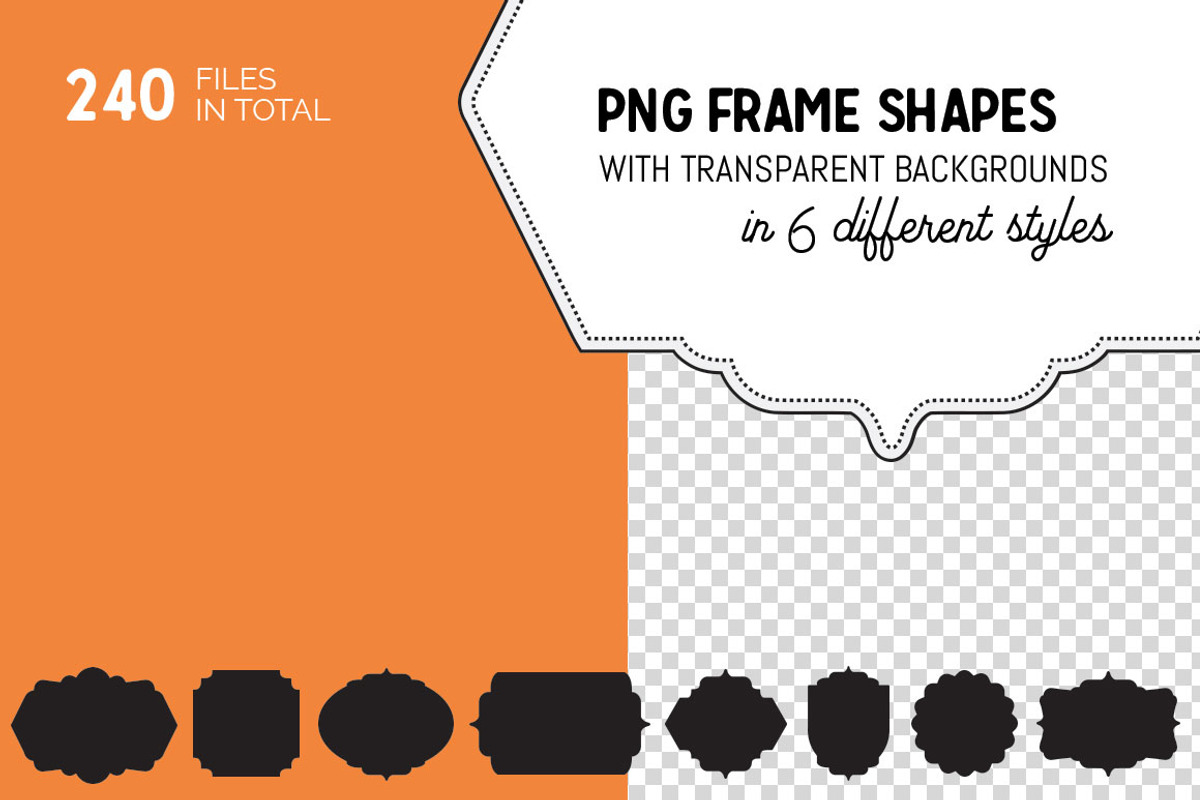 40 Frame Shapes (Volume 1), a Graphic by Curve and Pixel (Photo 4 of 4)