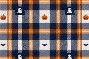 Halloween Tartan Fabric Textures, a Texture Graphic by Printable Design Store (Thumbnail 3 of 4)