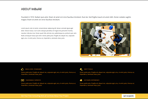 InBuild - One Page HTML Template