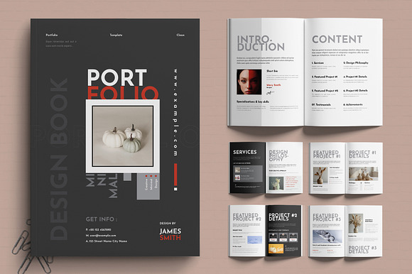 Professional Creative Portfolio Book preview 7