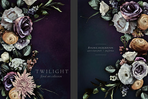 Twilight Floral Art Collection