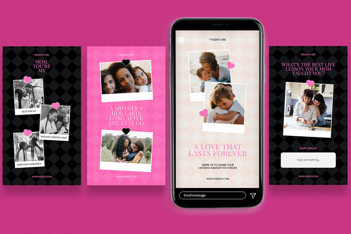 Mother's Day Celebration Polaroid St, a Social Media Template by Attype (Photo 2 of 4)