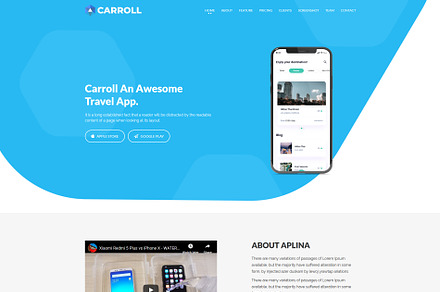 App Landing Page HTML Template, a Landing Page Template by HasThemes