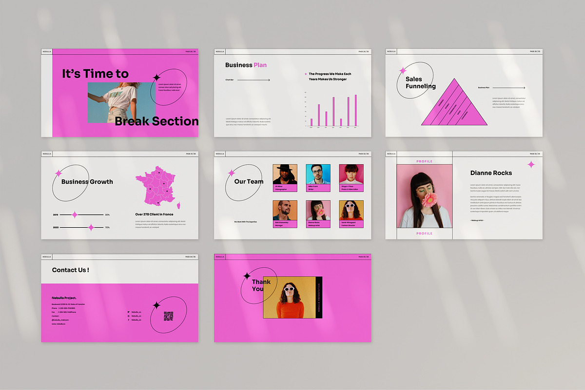 Nebulla InDesign, a Presentation Template by Visuel Colonie® (Photo 8 of 8)