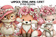 Whimsical Spring Animal Clipart, an Illustration by Daily.Designs (Thumbnail 1 of 8)