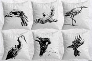 Birds set vector. Silhouette images, an Animal Illustration by AnastasiyaOleynik (Thumbnail 4 of 8)