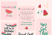 Watermelon Juice Script Font, a Script Font by Little Paperies (Thumbnail 2 of 6)