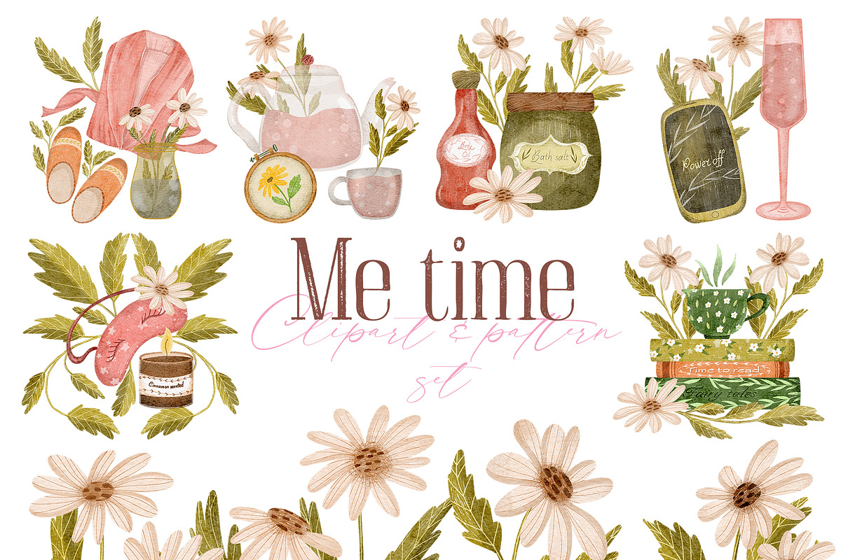 Me time self care illustration, a Healthcare Illustration by Yelloo Fish (Photo 1 of 10)