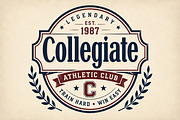 Collegiate – Bold Varsity Font, a Script Font by Wow Magic (Thumbnail 4 of 5)