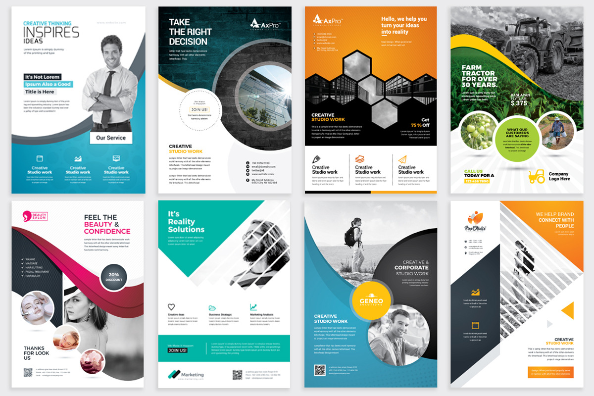 Flyer Bundle, a Flyer Template by GoldenPixelStudio (Photo 2 of 9)