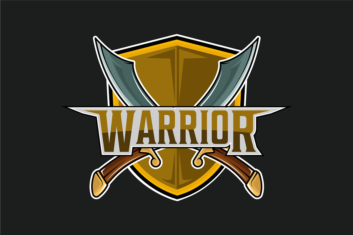 cross arabian sword and shield logo, a Branding & Logo Template by zyxroun shop