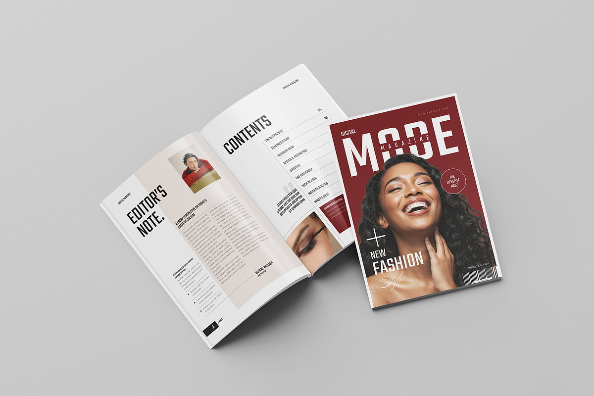 Magazine Template | Canva Layout, a Magazine Template by Spark_Creative (Photo 2 of 14)