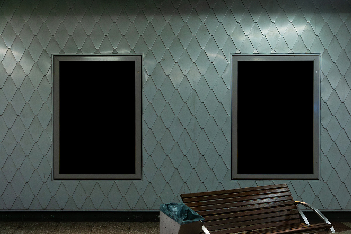 Citylight underground station, an Advertising Mockup by pott.mockups (Photo 2 of 2)