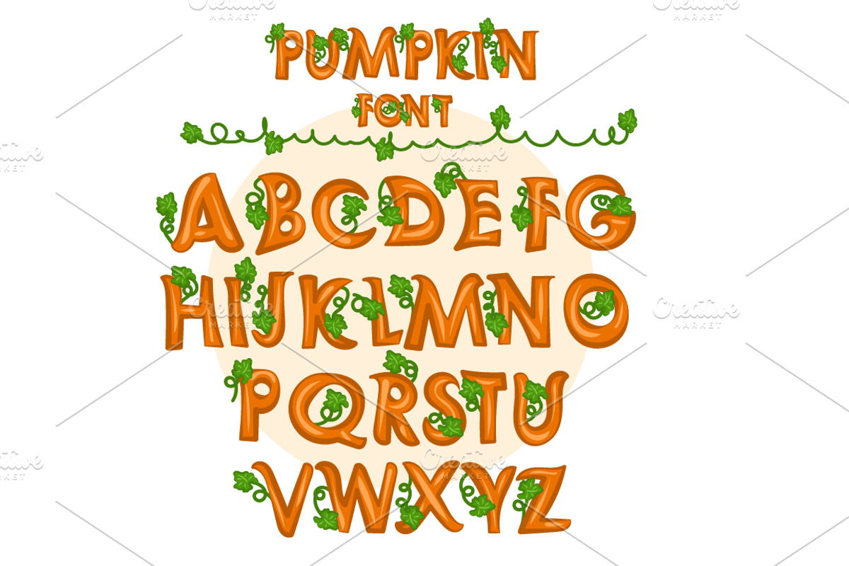 PUMPKIN LEAF FONT preview 3