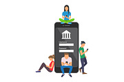 Mobile banking, a Background Graphic by Tomass2015 (Thumbnail 2 of 4)