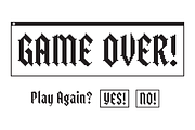 Rackbit - Display Blackletter Pixel, a Blackletter Font by Griyo Type (Thumbnail 4 of 10)