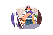 People shopping in store set, a Person Illustration by PaperTrident (Thumbnail 10 of 15)