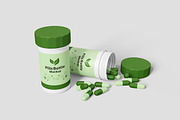 Pills Bottle Mockup For Branding, an Advertising Mockup by bimockup (Thumbnail 3 of 6)