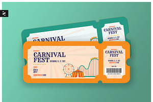 Fun Fair Carnival Ticket, a Brochure Template by Neermana