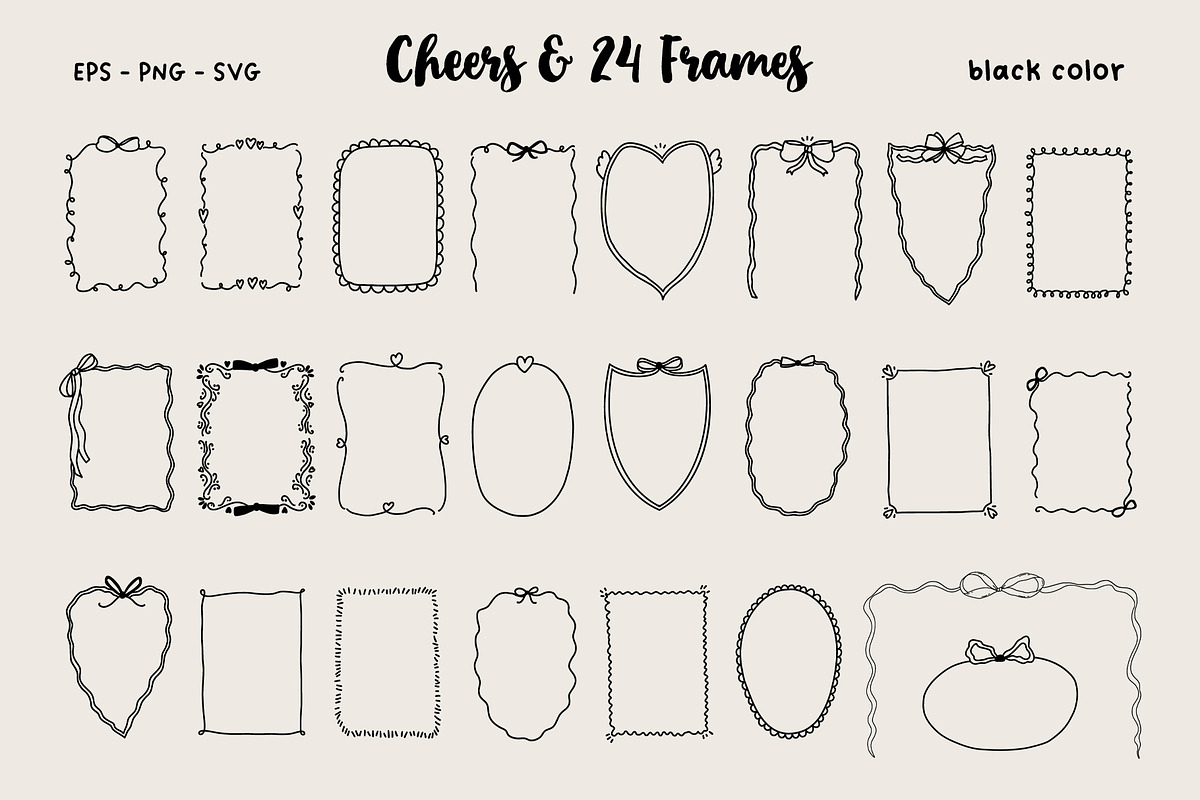 Whimsical wedding hand drawn clipart, a Decorative Illustration by Madiwaso (Photo 14 of 16)