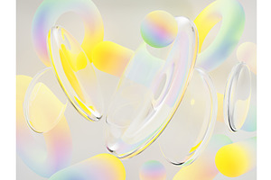 Liquid glass transparent circle, a Textures & Material 3D Model by Marozhkastudio