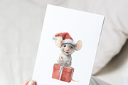 Christmas Mouse Clipart Set, a Decorative Illustration by Pati Paints (Thumbnail 11 of 11)