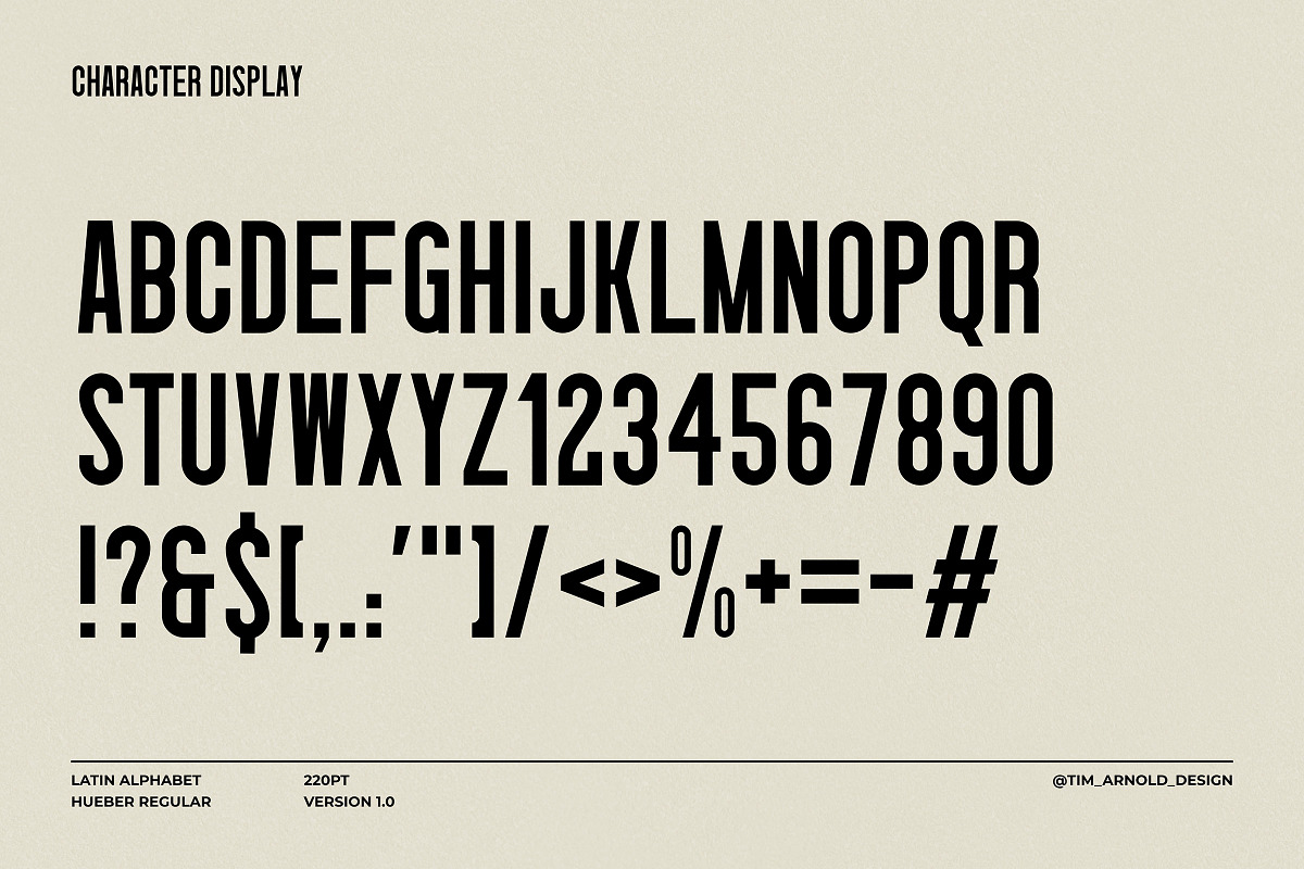 Hueber - Retro Condensed Sans, a Sans Serif Font by UppercapType (Photo 8 of 8)