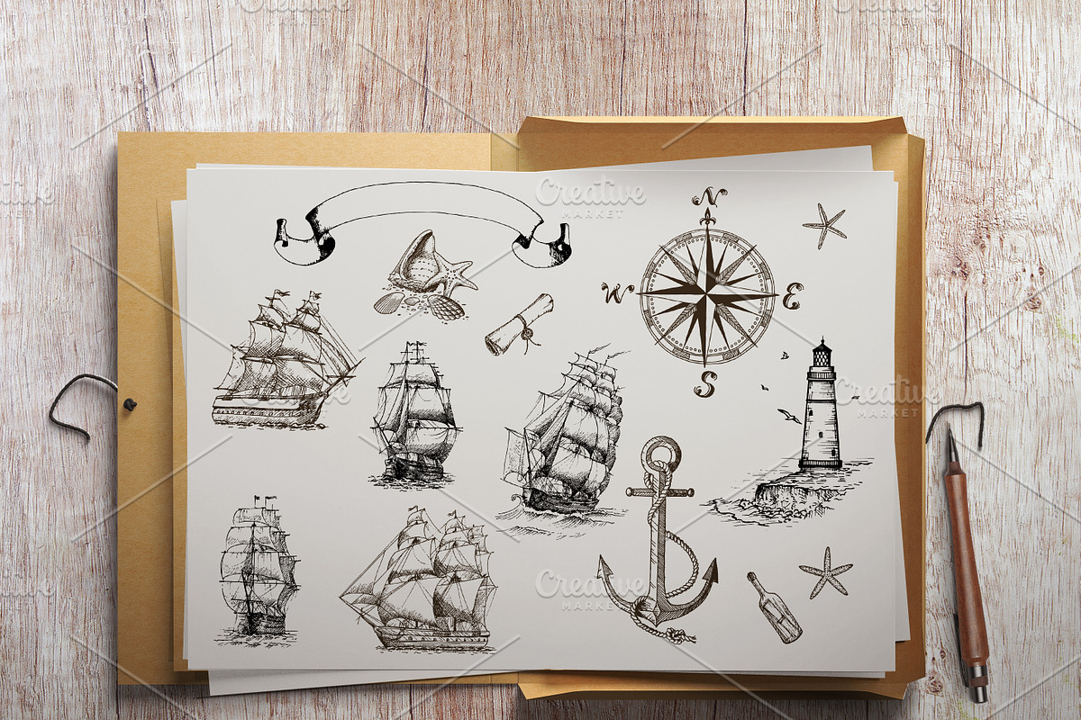Big Collection - Sea Adventures, an Illustration by Fortuna Venit (Photo 2 of 11)