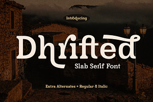 Dhrifted Slab Serif Font, a Slab Serif Font by Storytype Studio