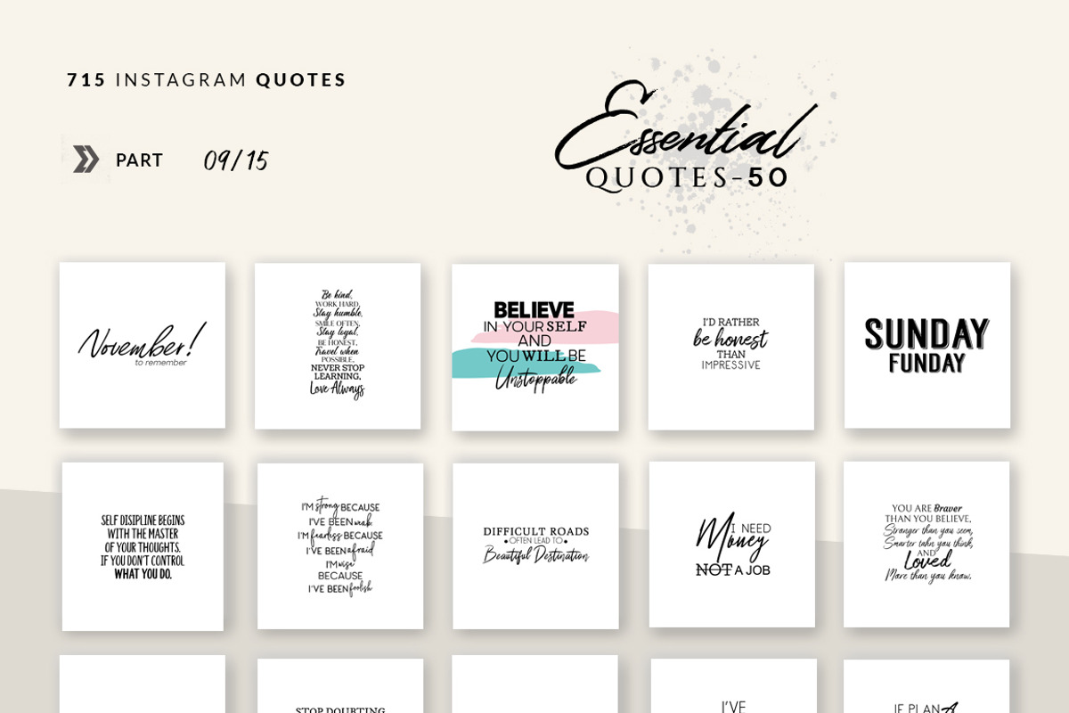 Instagram Social Media Quotes CANVA, a Social Media Template by Eviory (Photo 23 of 55)